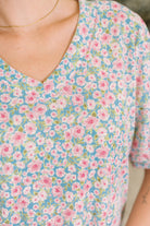 Everything in My Power Floral Puff Sleeve Blouse - Charming Charlie