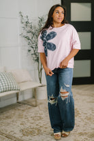 Exactly My Type Paisley Floral Applique Top - Charming Charlie