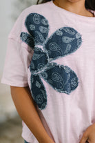 Exactly My Type Paisley Floral Applique Top - Charming Charlie