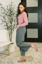 Exactly Where You Are Jumpsuit in Ash Black - Charming Charlie