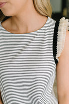 Exceeding Expectations Ruffled Sleeve Blouse - Charming Charlie