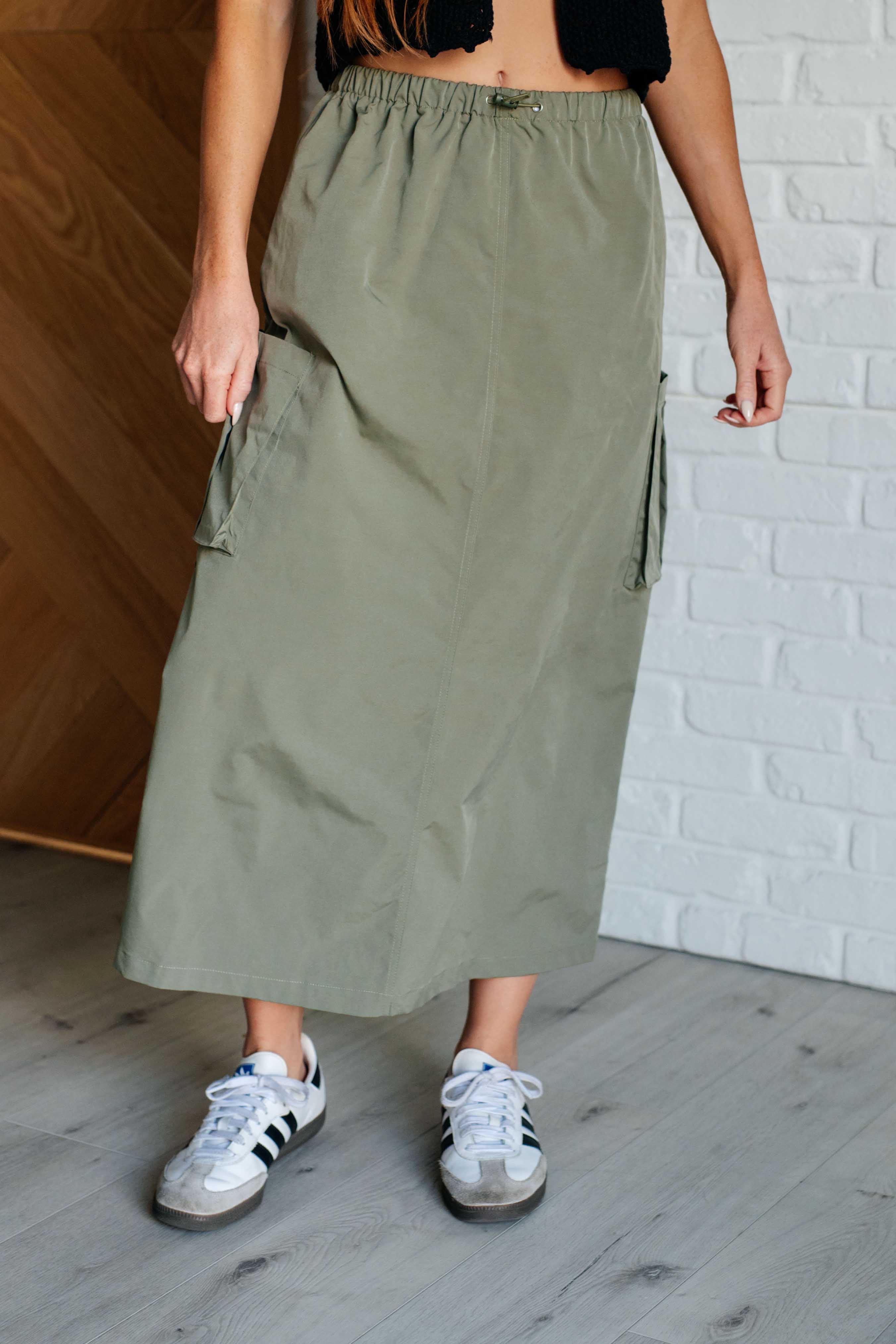 Explain It Away Cargo Skirt - Charming Charlie