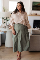 In Your Thoughts Oversized Dolman Sleeve Top in Champagne - Charming Charlie