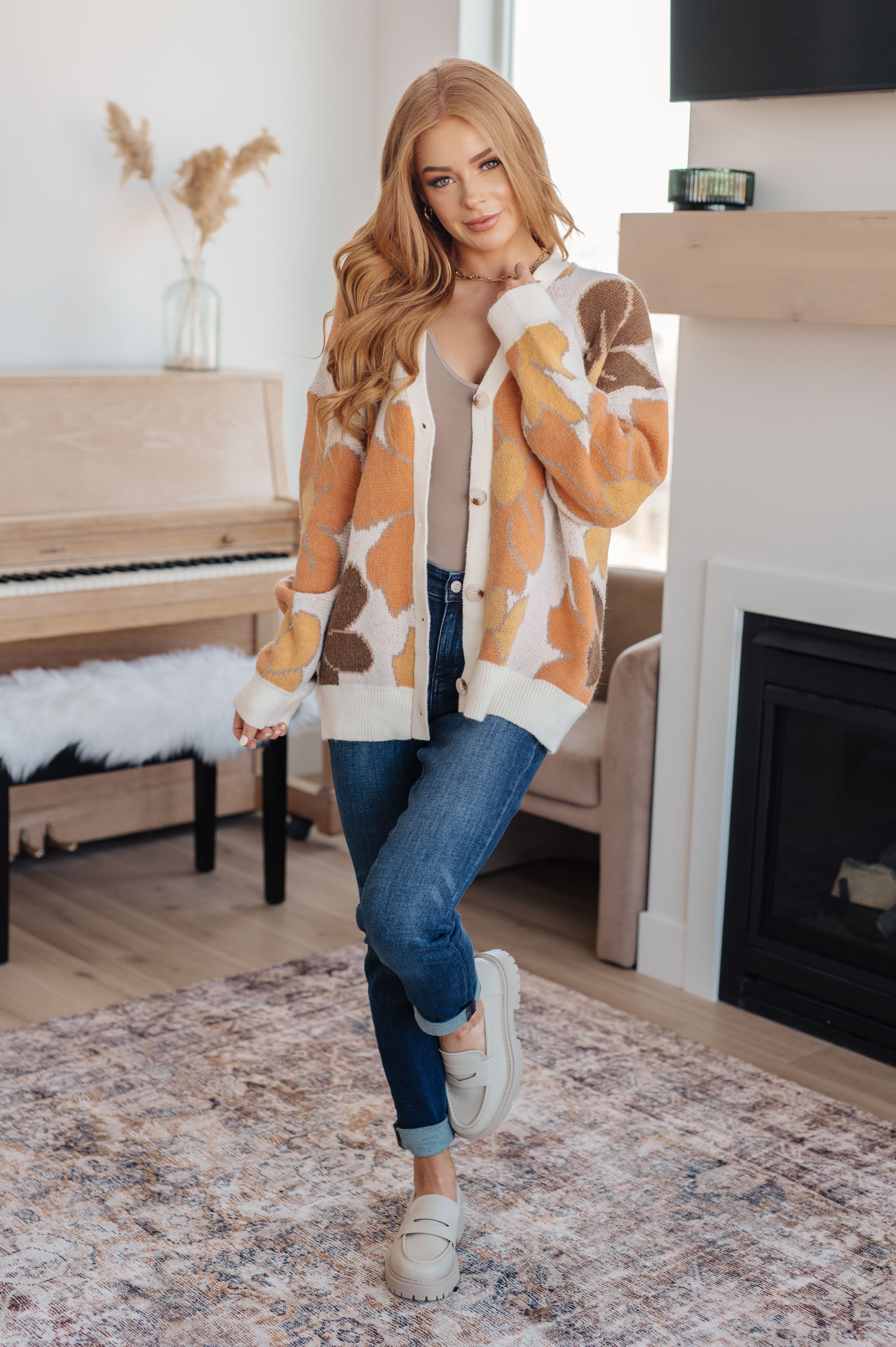 Exquisitely Mod Floral Cardigan - Charming Charlie