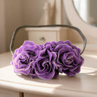 Purple Artificial Flower Headband - Charming Charlie