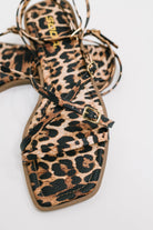 Eyeful Square Toe Ankle Strap Sandal in Leopard - Charming Charlie