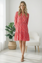Cherry Blossom Twirl Floral Dress - Charming Charlie