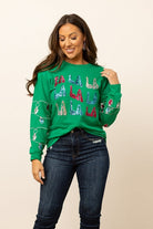 Fa La La Sequins Green Sweater - Charming Charlie