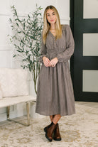 Fairytale Plot Plaid Midi Dress - Charming Charlie