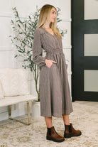 Fairytale Plot Plaid Midi Dress - Charming Charlie
