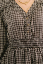 Fairytale Plot Plaid Midi Dress - Charming Charlie