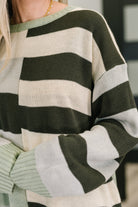 Fall Into Us Color Block Knit Pullover - Charming Charlie