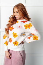 Falling Flowers Floral Sweater - Charming Charlie