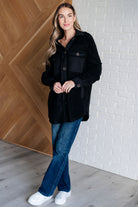 Fantastic in Fleece Jacket in Black - Charming Charlie