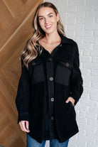 Fantastic in Fleece Jacket in Black - Charming Charlie