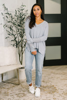 Feel That Something Contrast Sleeve Top - Charming Charlie