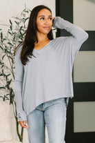 Feel That Something Contrast Sleeve Top - Charming Charlie