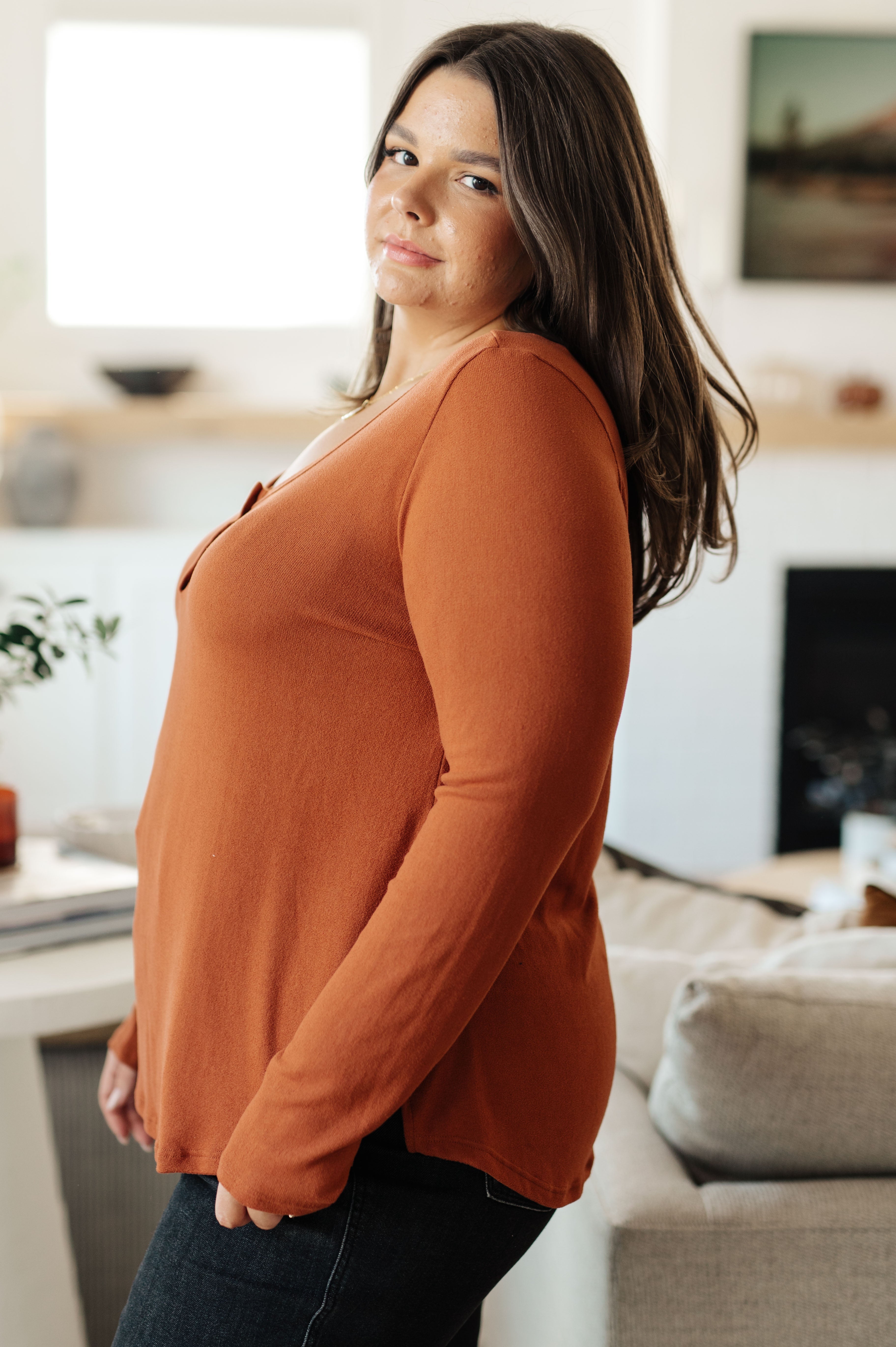 Feeling Better Scoop Neck Top - Charming Charlie