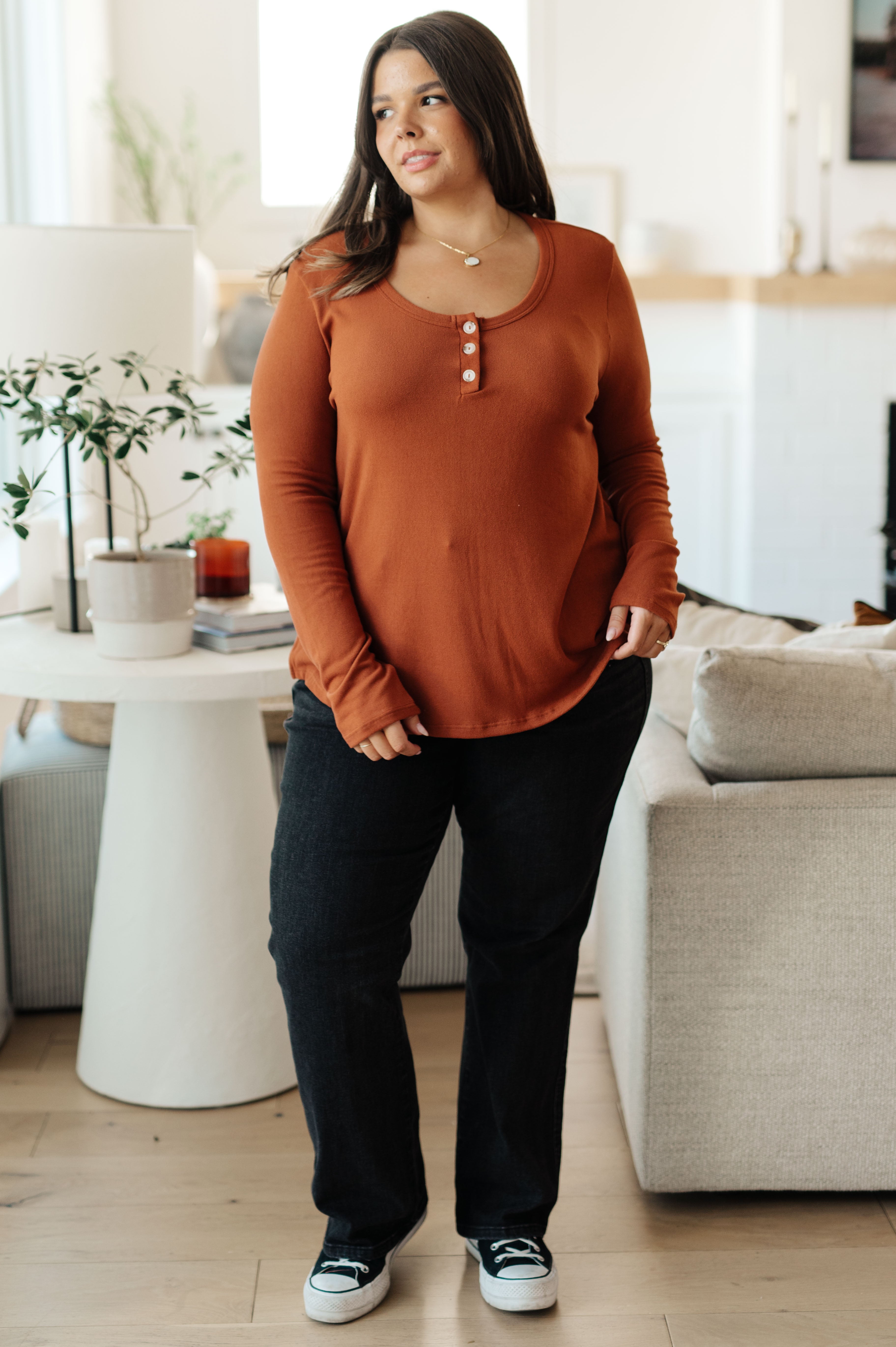 Feeling Better Scoop Neck Top - Charming Charlie