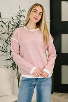 Feeling Restless Textured Drop Shoulder Top - Charming Charlie
