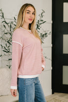 Feeling Restless Textured Drop Shoulder Top - Charming Charlie