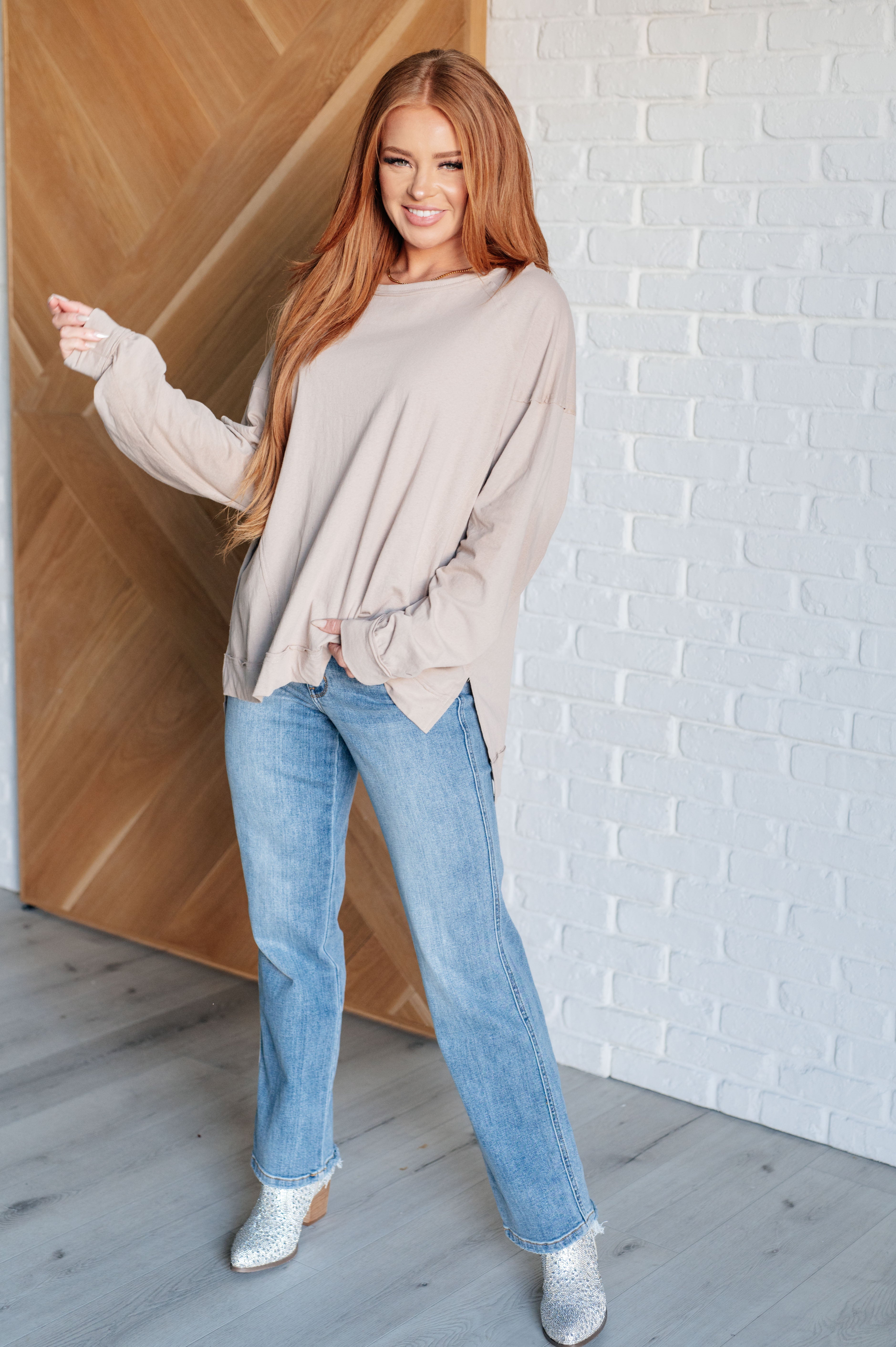Feels Right Long Sleeve Top - Charming Charlie