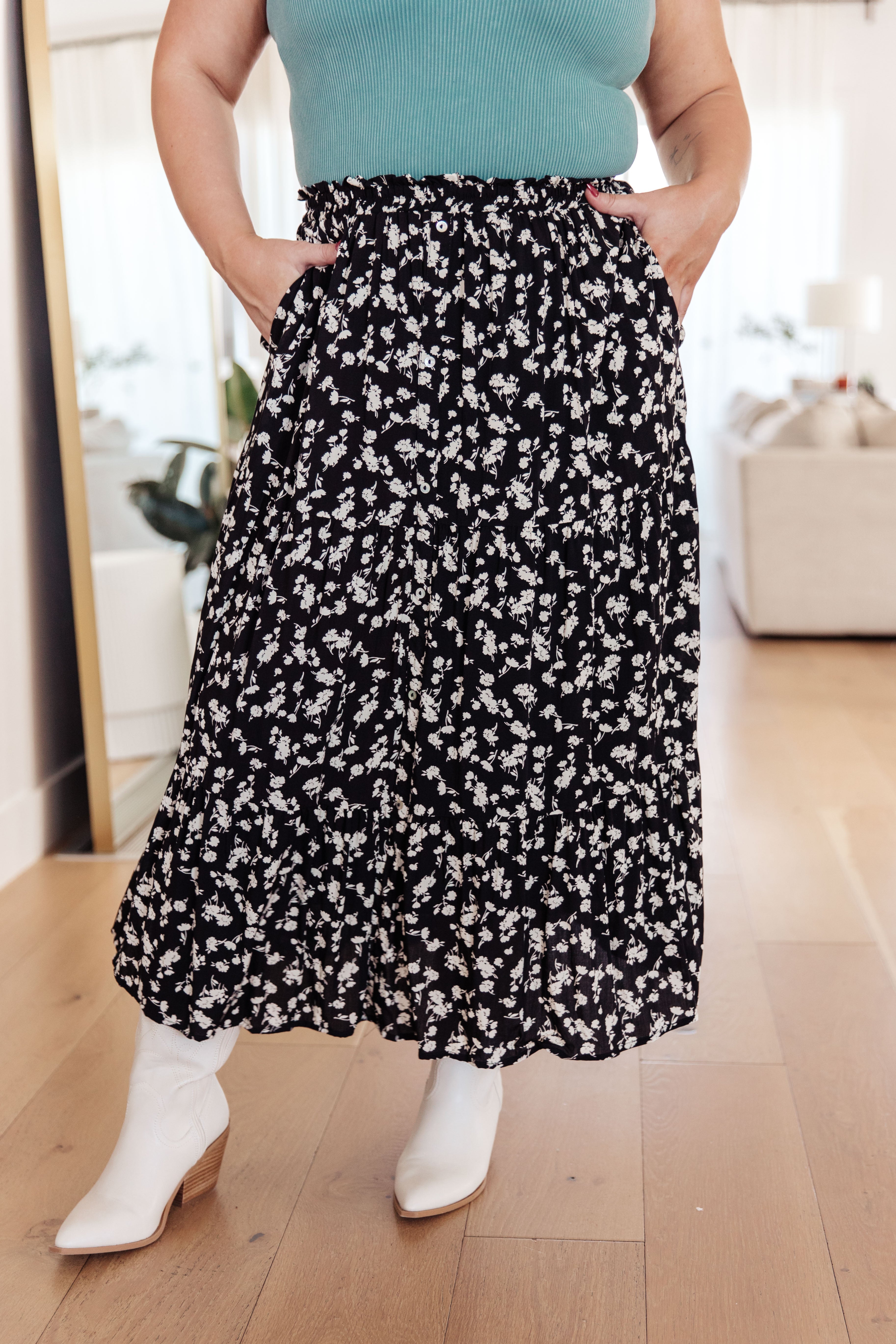 Fielding Flowers Floral Skirt - Charming Charlie