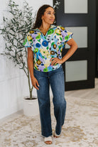 Fielding Questions Floral Top - Charming Charlie