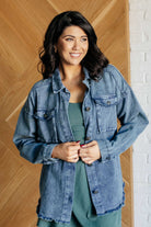 Just In Case Mineral Wash Shacket - Charming Charlie