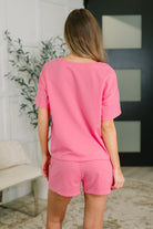 Fix of all Fixes Top and Bottom Set in Pink - Charming Charlie