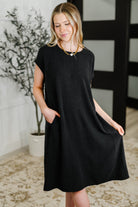 Flatter Me Later Relaxed Dress in Black - Charming Charlie