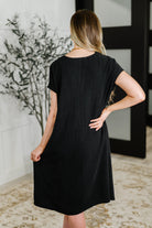 Flatter Me Later Relaxed Dress in Black - Charming Charlie