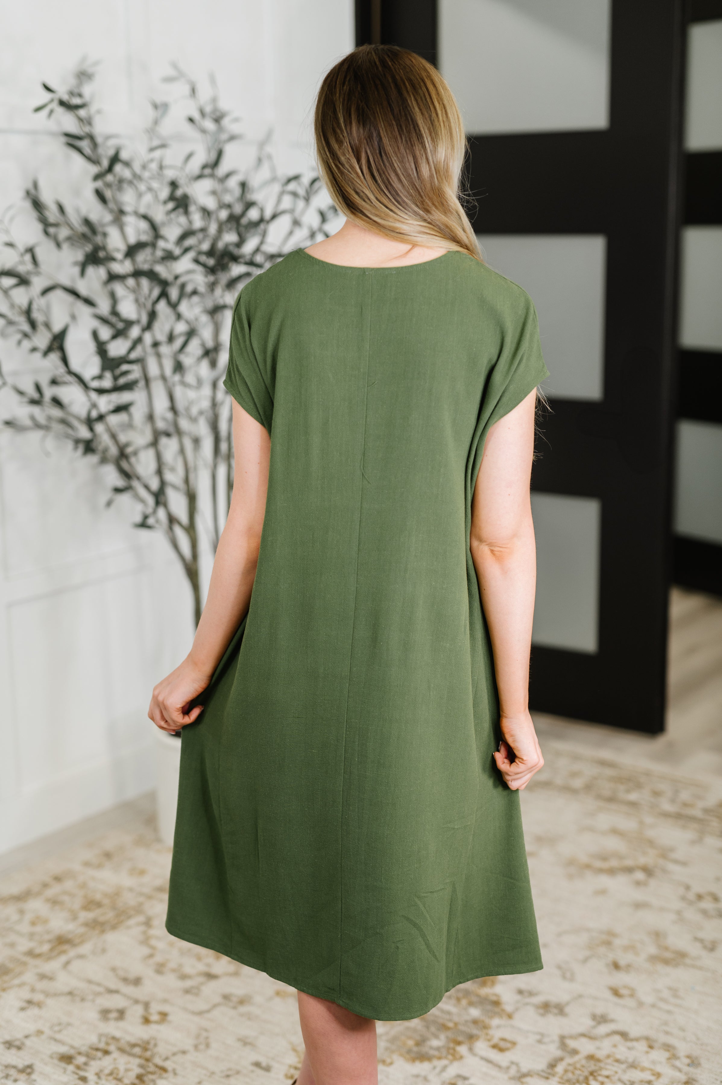 green emerald velvet dress Linen Midi Dress BEATRICE – Linen Fairytales main image 0