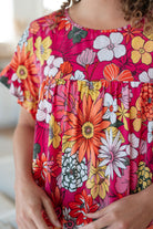 Flit About Floral Top in Pink - Charming Charlie