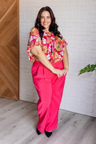 Flit About Floral Top in Pink - Charming Charlie