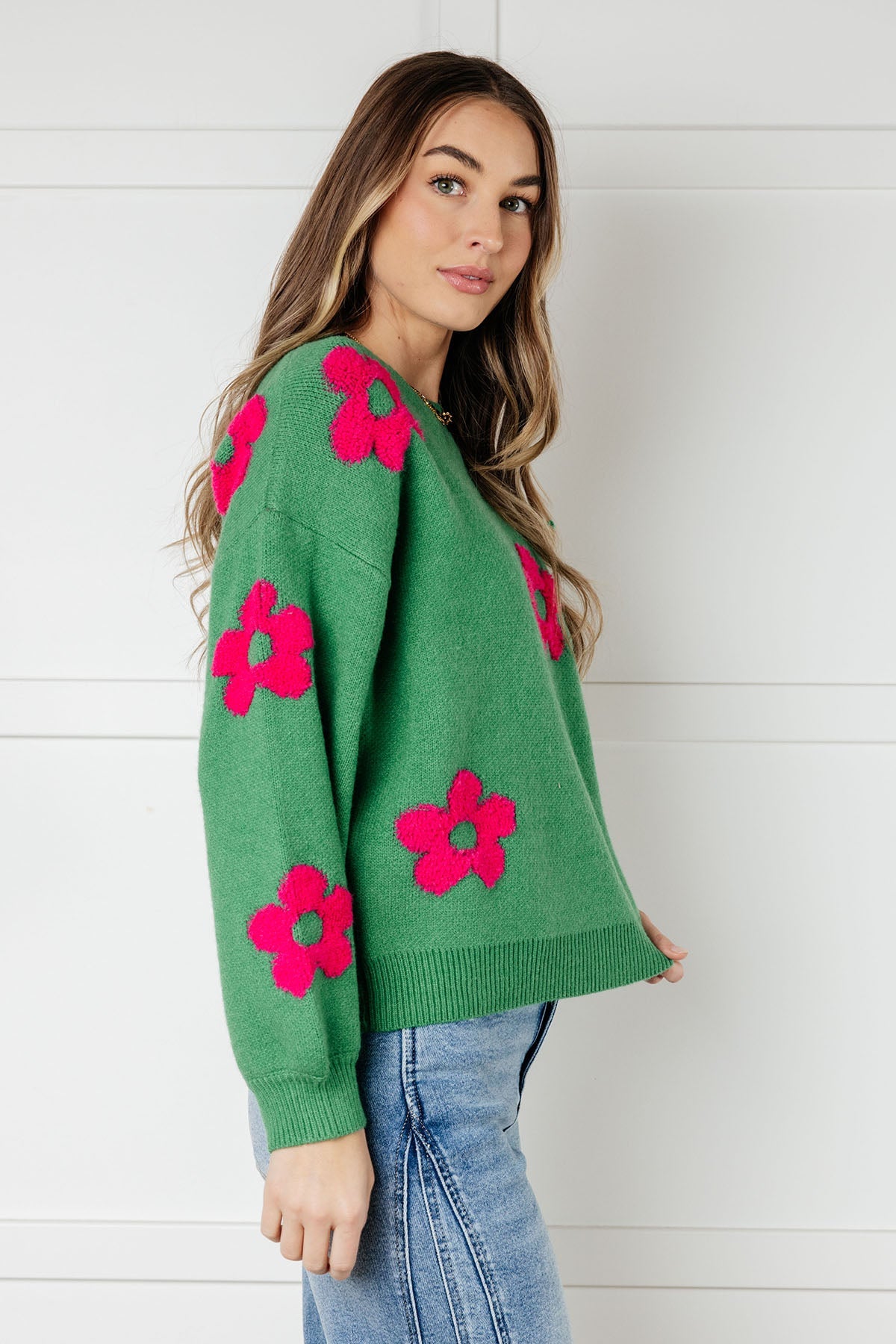 Follow Your Heart Drop Shoulder Sweater - Charming Charlie