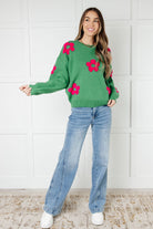 Follow Your Heart Drop Shoulder Sweater - Charming Charlie