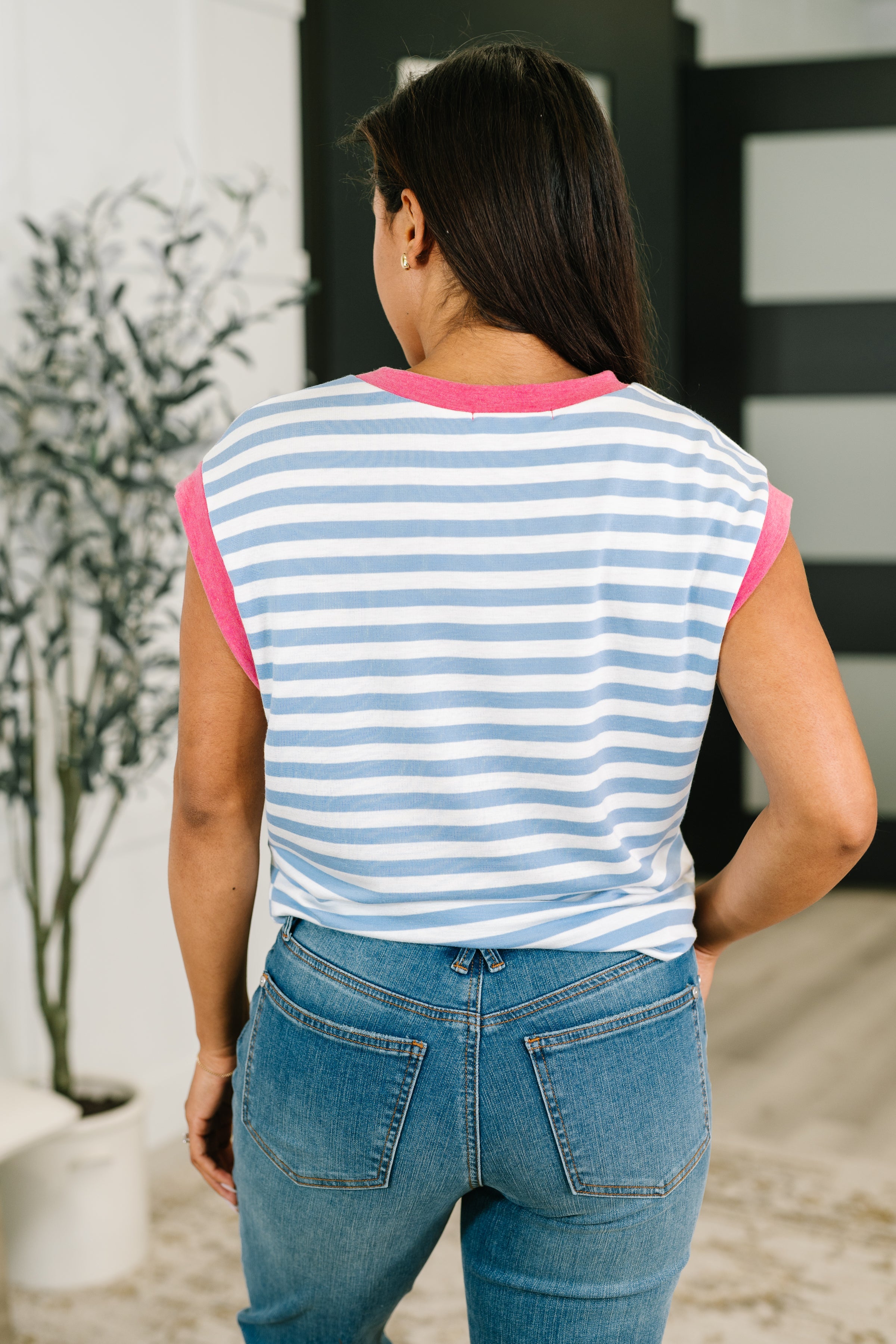 Following Through Color Block Muscle Tee - Charming Charlie