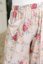 Follow the Flow Wide Leg Floral Bottoms - Charming Charlie