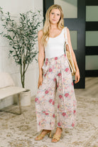 Follow the Flow Wide Leg Floral Bottoms - Charming Charlie