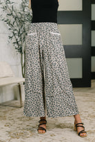 Follow the Flow Wide Leg Leopard Print Bottoms - Charming Charlie