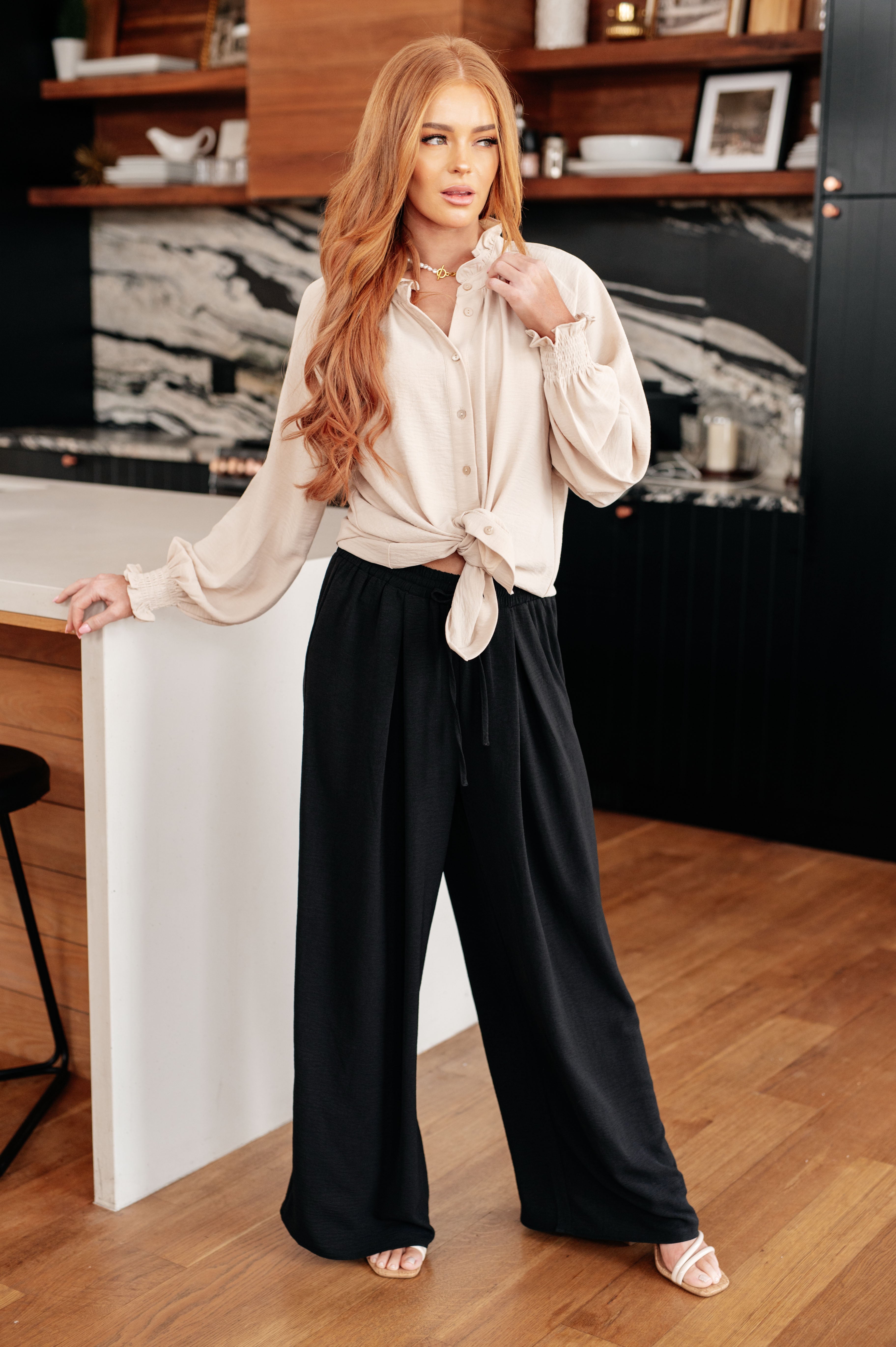 For You I Do Button Up Blouse - Charming Charlie