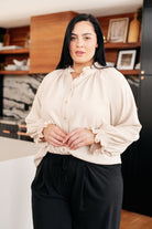 For You I Do Button Up Blouse - Charming Charlie
