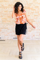 Francesca Embroidered Top in Rust - Charming Charlie