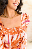 Francesca Embroidered Top in Rust - Charming Charlie