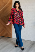 Francophile Ruffle Detail Button Up - Charming Charlie