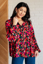 Francophile Ruffle Detail Button Up - Charming Charlie