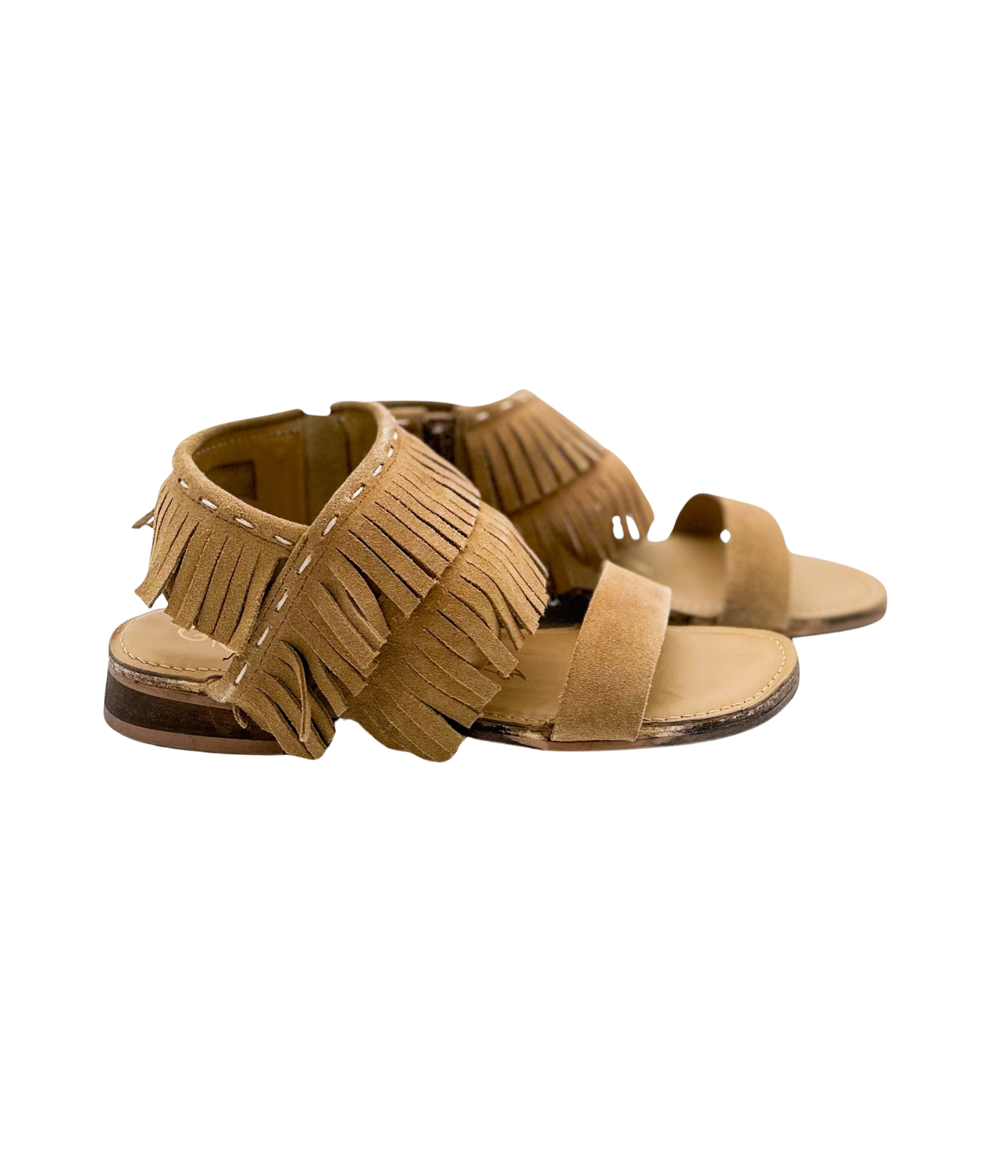 Fringe Star Sandal in Tan - Charming Charlie