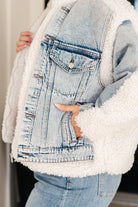 Full Send Sherpa Lined Denim Jacket - Charming Charlie