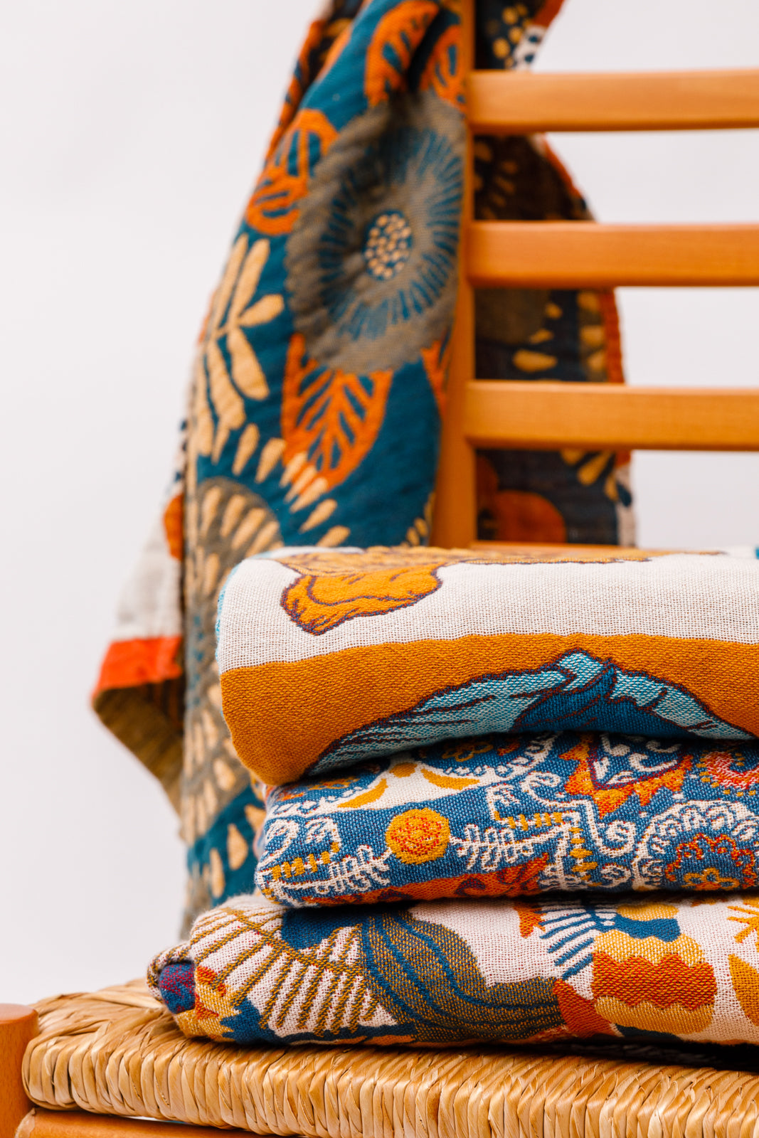 Luxury Beach Towel in Block Floral - Charming Charlie